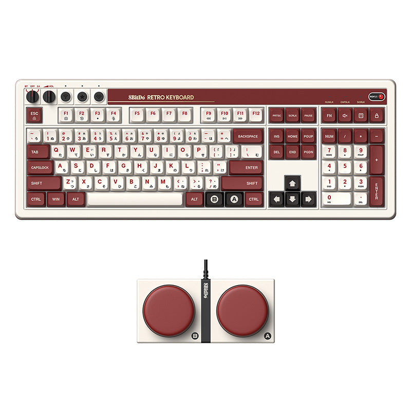 8BitDo Retro 108 Mechanical Keyboard - Keyboard Collection for Gaming and Daily Typing