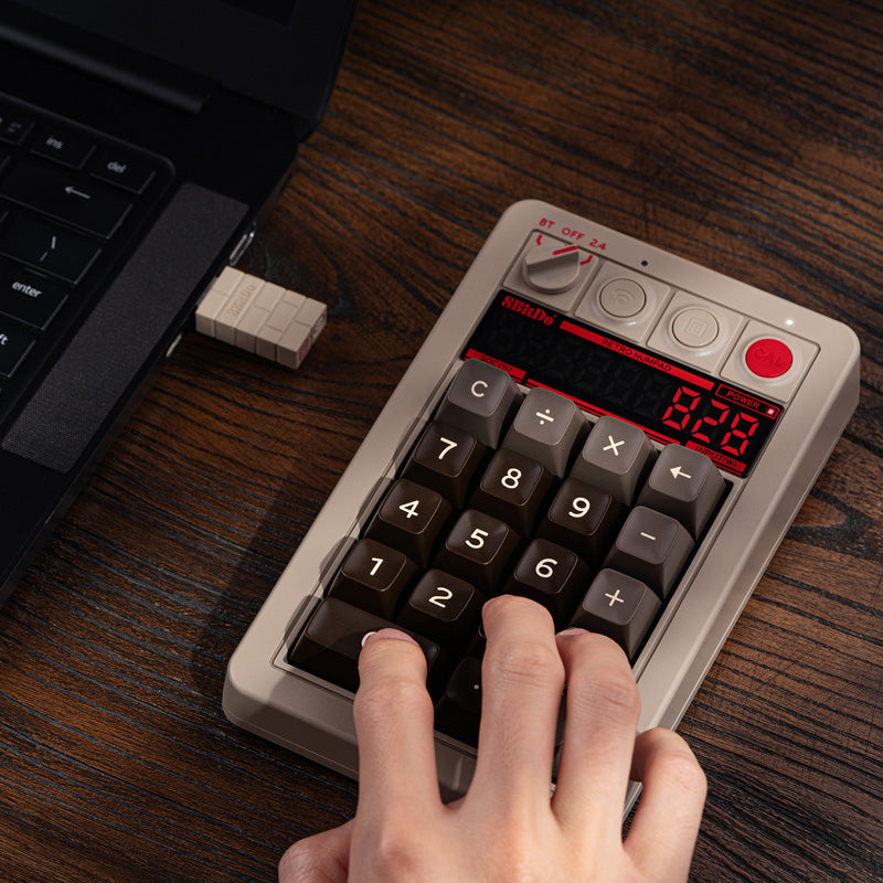 8BitDo Retro 18 Mechanical Numpad - Keyboard Collection for Gaming and Daily Typing