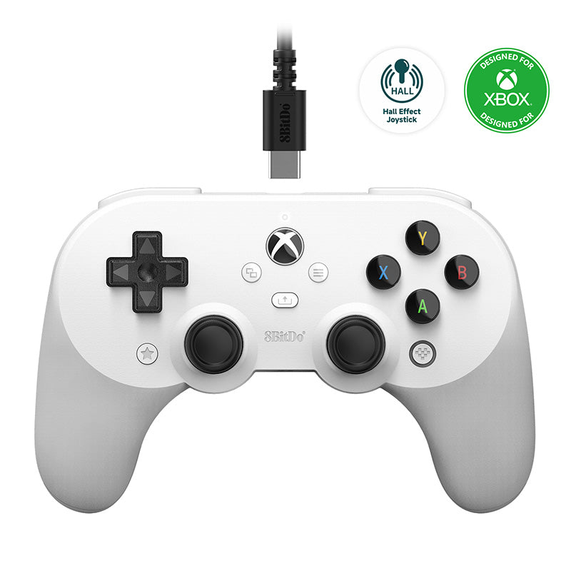 8BitDo Pro 2 Wired Controller for Xbox (Hall Effect joysticks) - Controller Edition with Practical Input Features