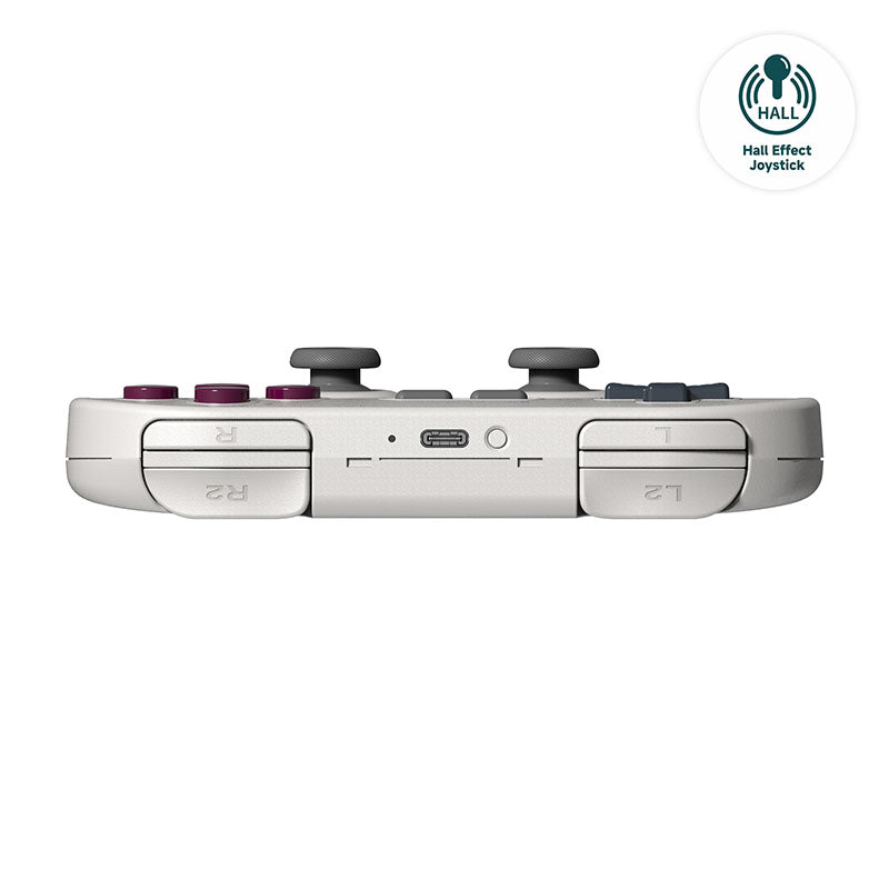 8BitDo SN30 Pro (Hall Effect Joystick) - Controller Edition with Practical Input Features