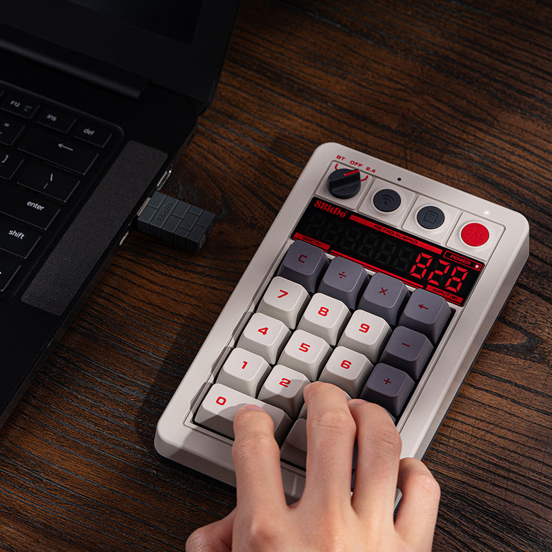 8BitDo Retro 18 Mechanical Numpad - Keyboard Collection for Gaming and Daily Typing