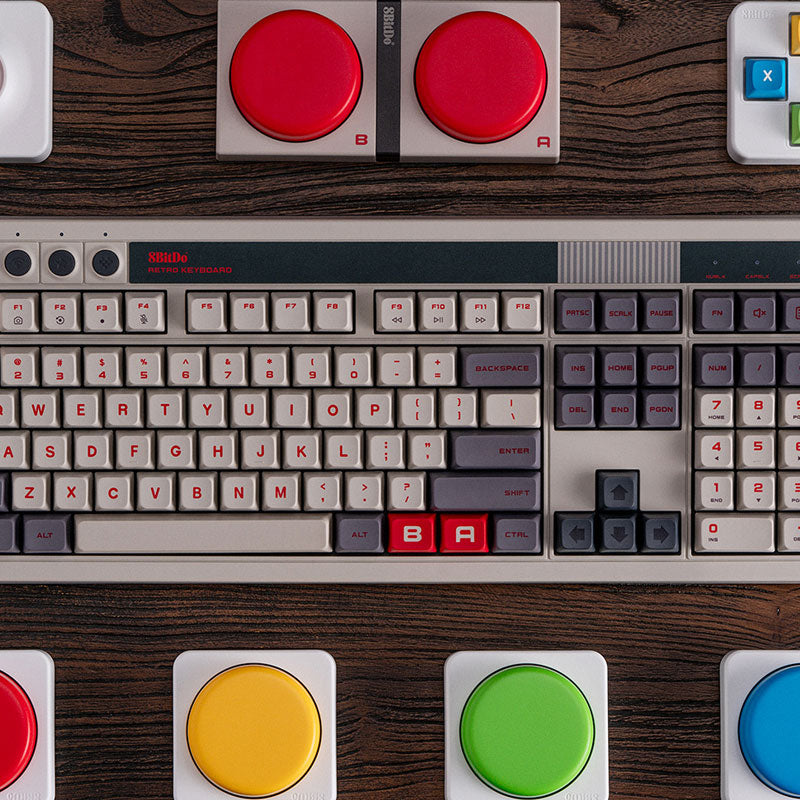 8BitDo Retro 108 Mechanical Keyboard - Keyboard Collection for Gaming and Daily Typing