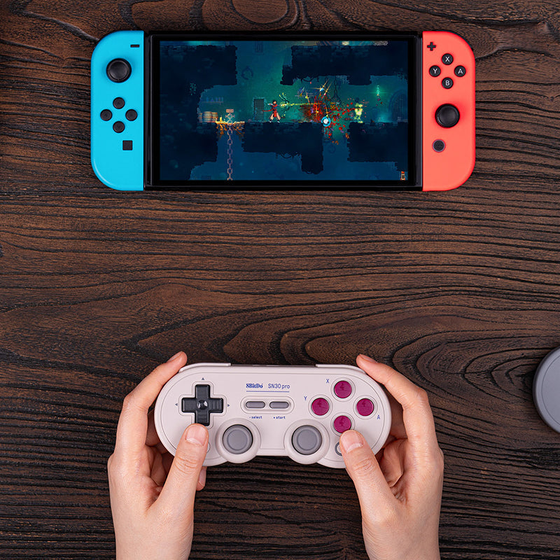 8BitDo SN30 Pro (Hall Effect Joystick) - Controller Edition with Practical Input Features