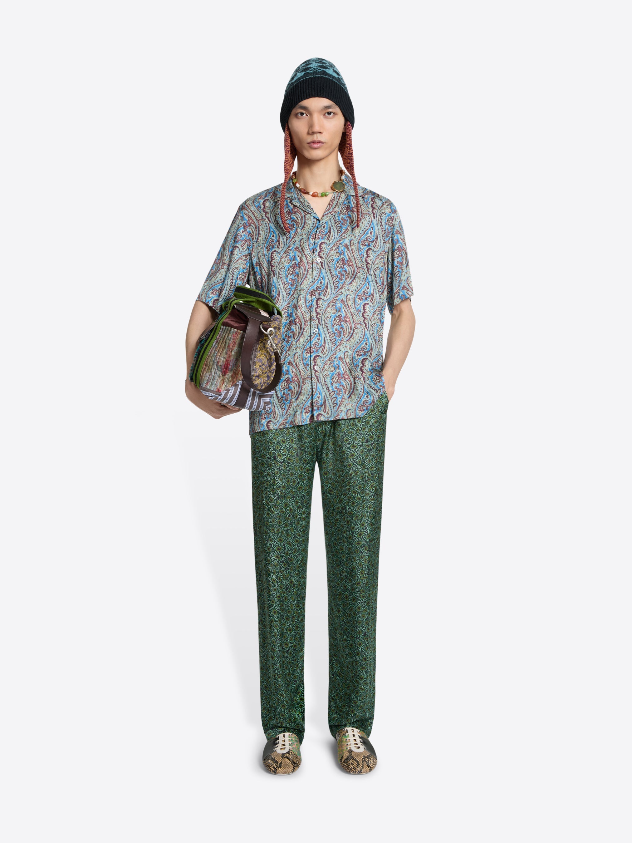 Slim Fit Viscose Pants