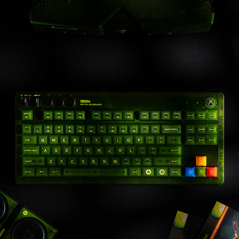 8BitDo Retro 87 Mechanical Keyboard - Xbox Edition - Keyboard Collection for Gaming and Daily Typing