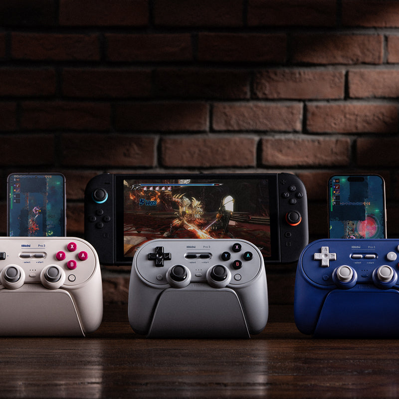 8BitDo Pro 3 Bluetooth Gamepad - Controller Edition with Practical Input Features