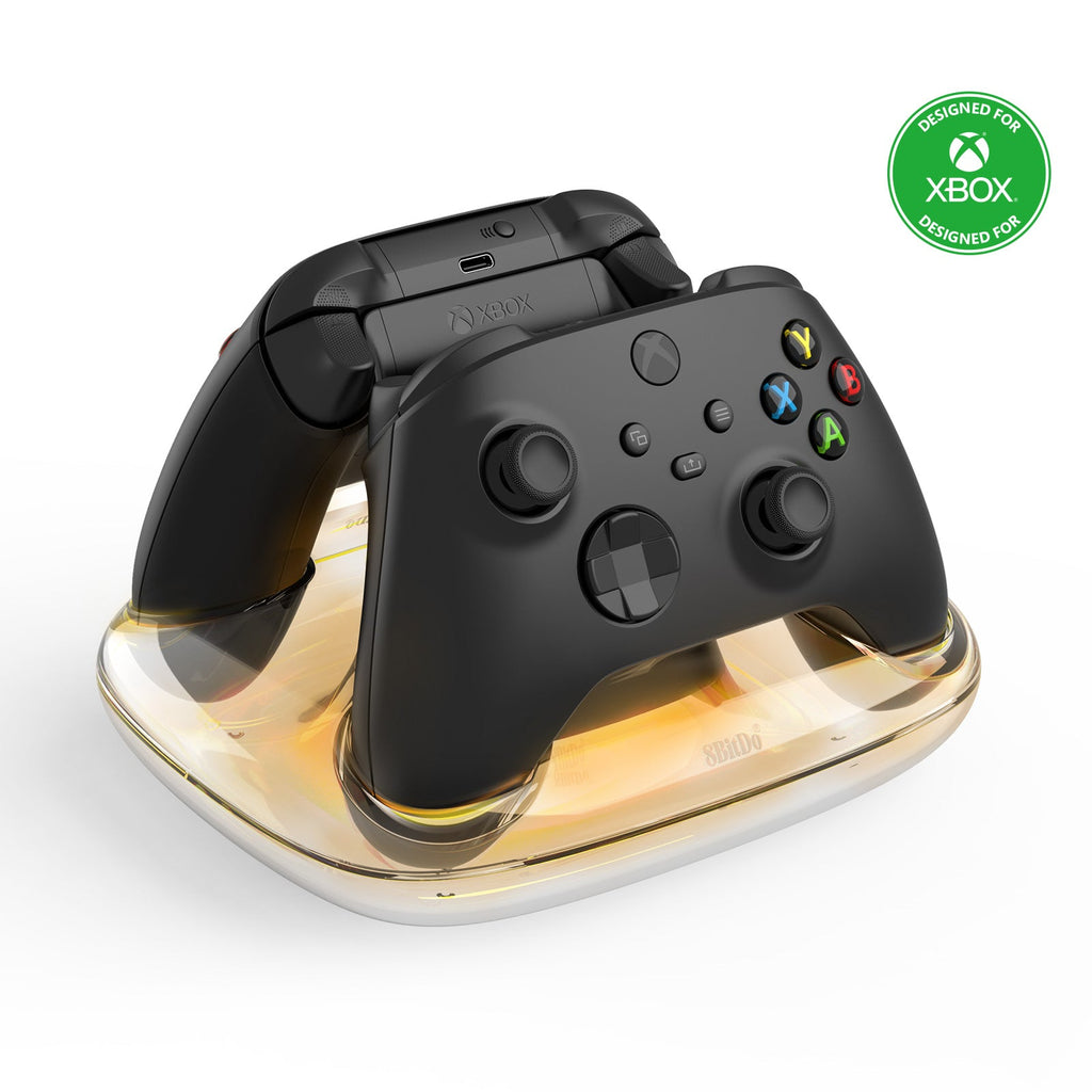 8BitDo Dual Charging Dock for Xbox wireless controllers - Desktop Charging Station for Compatible Controllers
