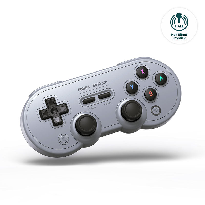8BitDo SN30 Pro (Hall Effect Joystick) - Controller Edition with Practical Input Features