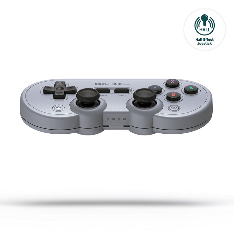 8BitDo SN30 Pro (Hall Effect Joystick) - Controller Edition with Practical Input Features