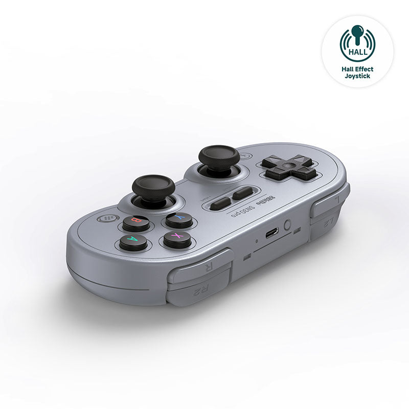 8BitDo SN30 Pro (Hall Effect Joystick) - Controller Edition with Practical Input Features
