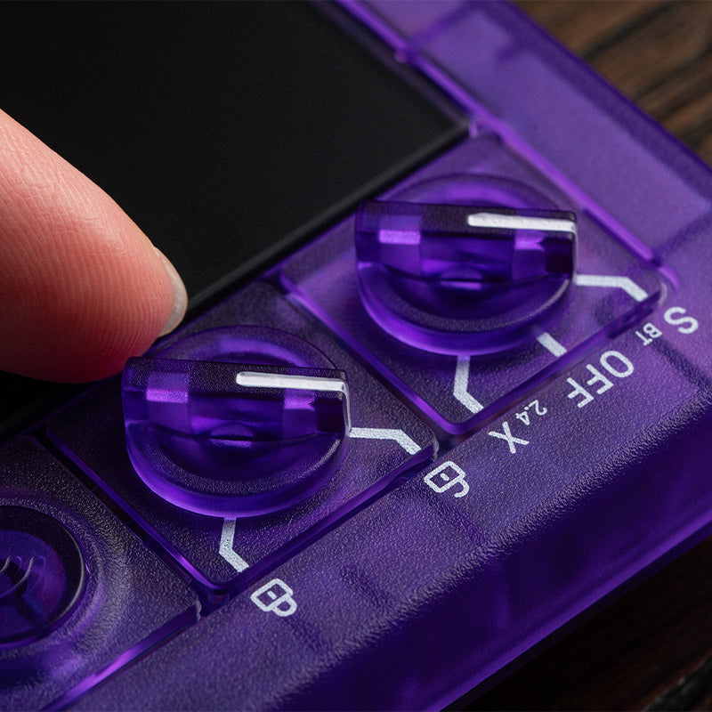 8BitDo Arcade Controller - Transparent Purple Signature Edition - Arcade Control Design for Supported Platforms