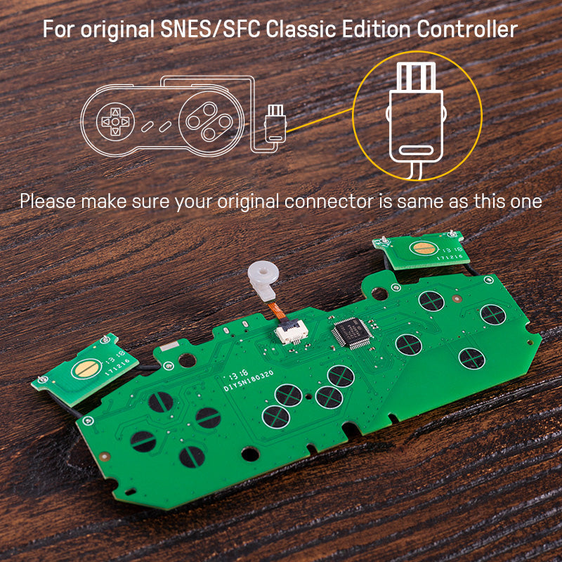 8BitDo Mod Kit for SNES/SFC Classic Edition Controller (Classic) - Mod Kit Design for Supported Original Controllers